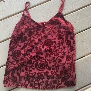 Target velvet pattern tank top